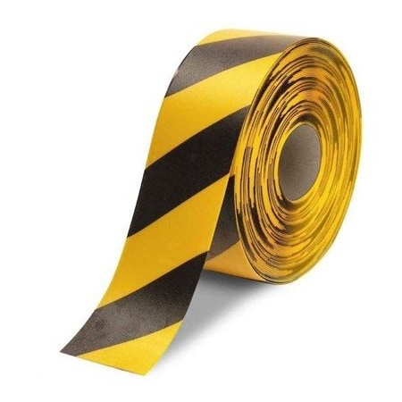 Nmc 50 Mil Heavy Duty Floor Tape, Bk/Yl HDT4BKYL